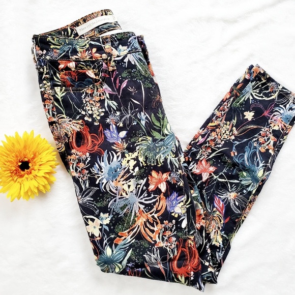 Anthropologie Denim - Anthropologie Pilcro & the Letterpress Floral Jean